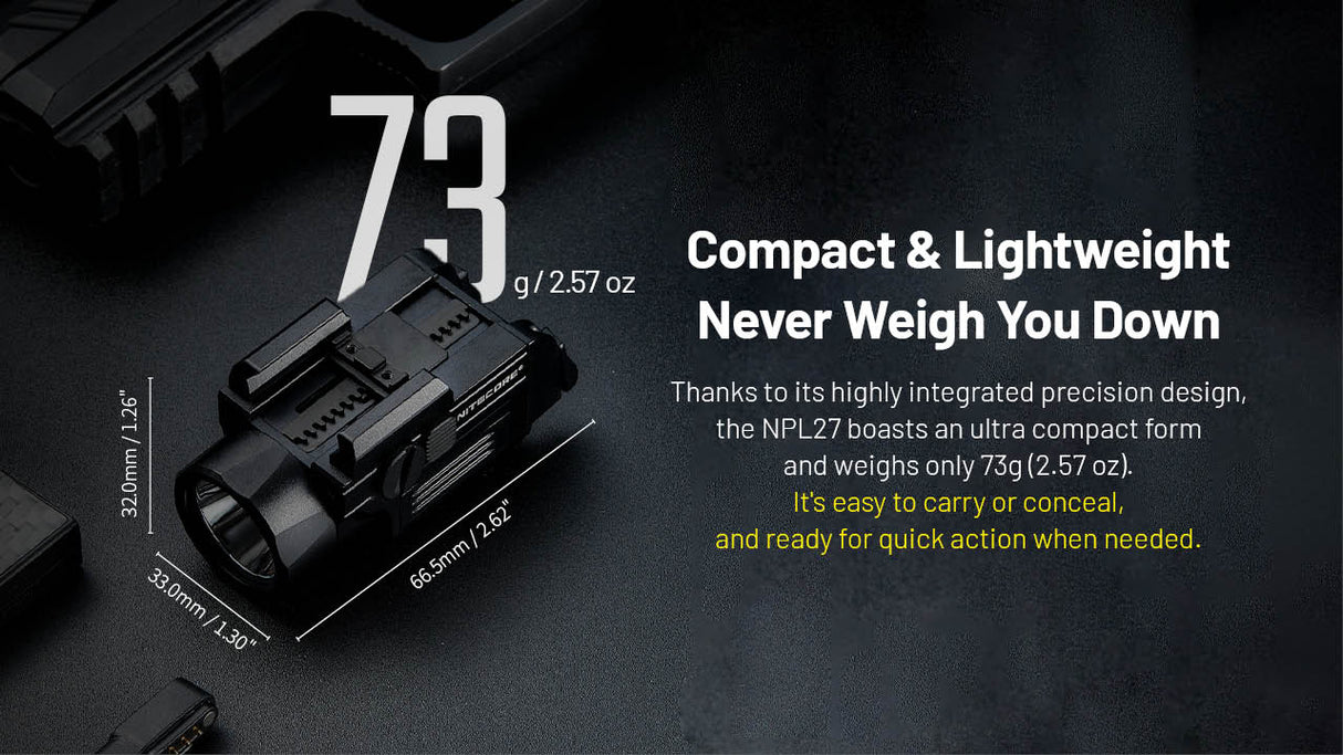 Nitecore NPL27 Compact Tactical Light
