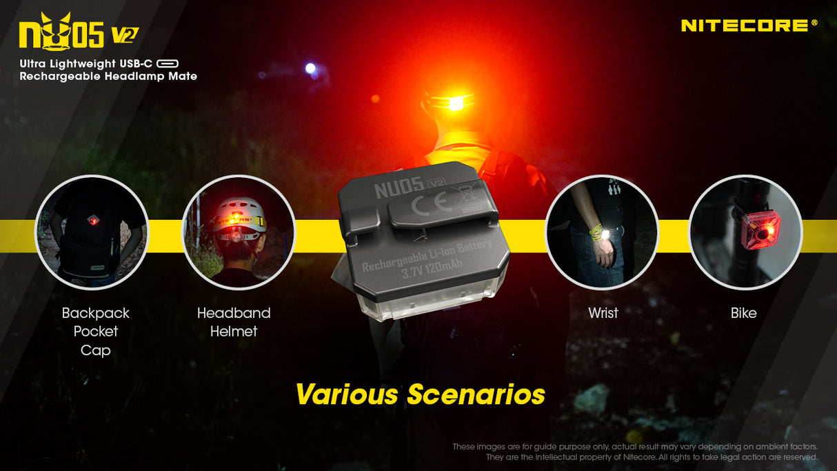 Nitecore NU05 V2 Rechargeable LED Signal Torch Kit