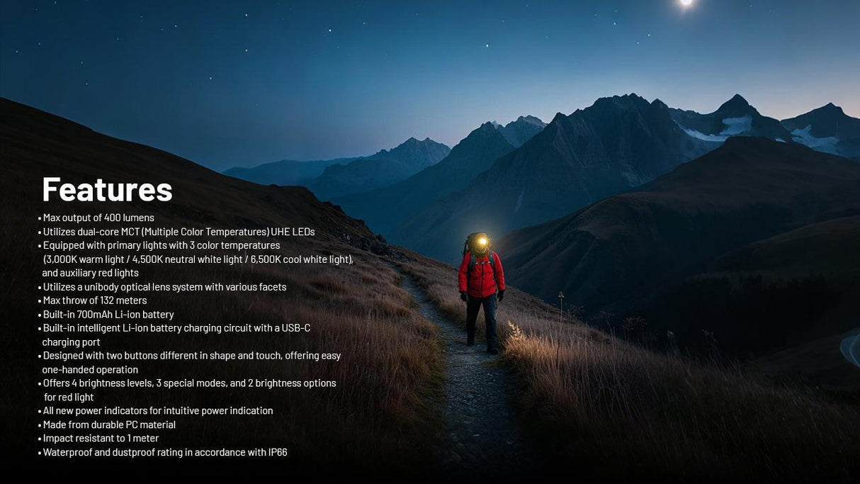 Nitecore NU25 MCT Rechargeable LED Head Torch