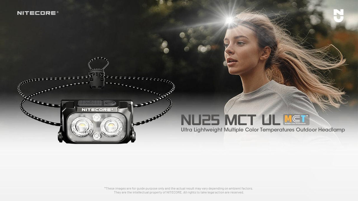 Nitecore NU25 MCT UL Rechargeable LED Head Torch