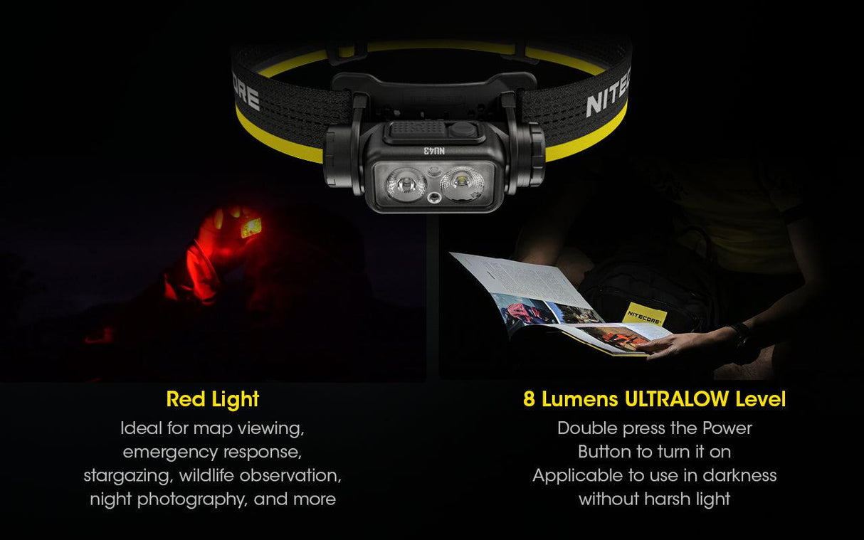 Nitecore NU43 Rechargeable LED Head Torch