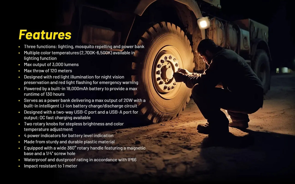 Nitecore NWL30 3-in-1 Outdoor Work Light