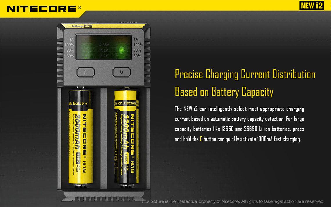 Nitecore New i2 Intellicharger Dual Bay Li-ion/NiMH Charger