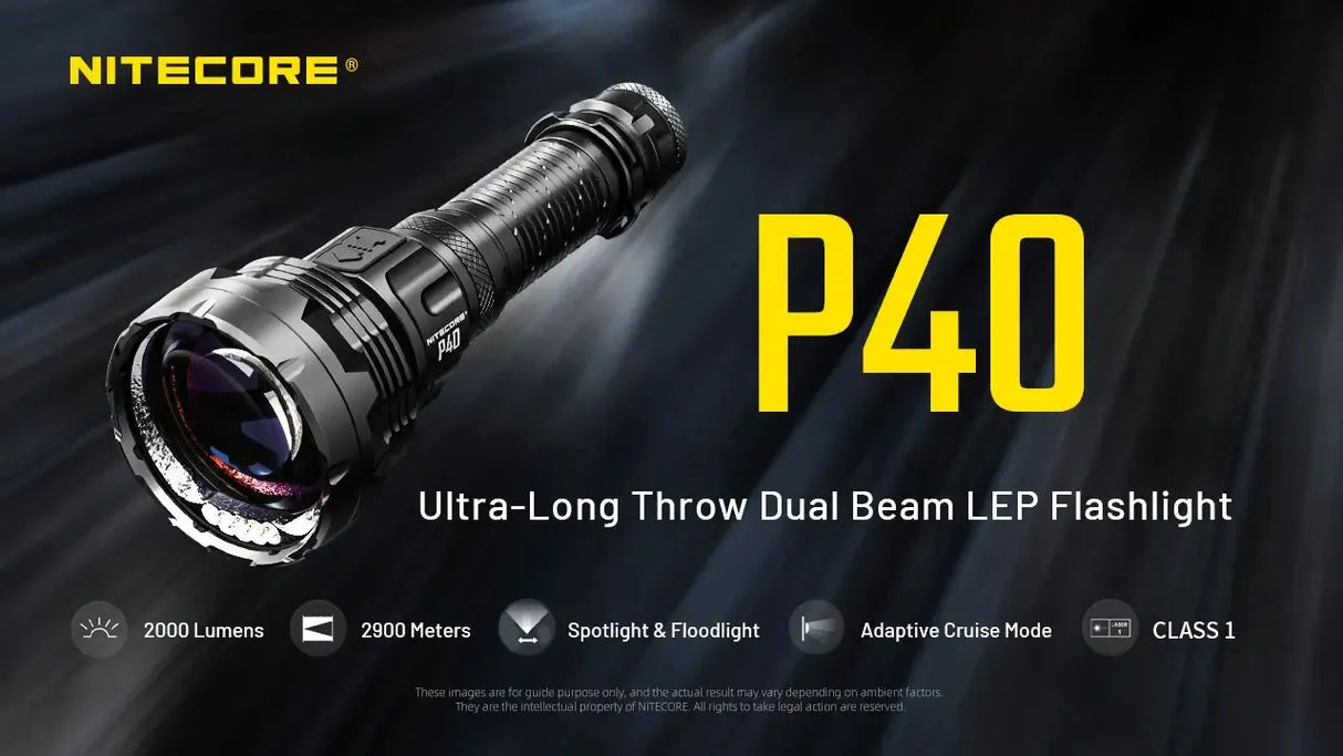 Nitecore P40 Rechargeable LED & LEP Torch