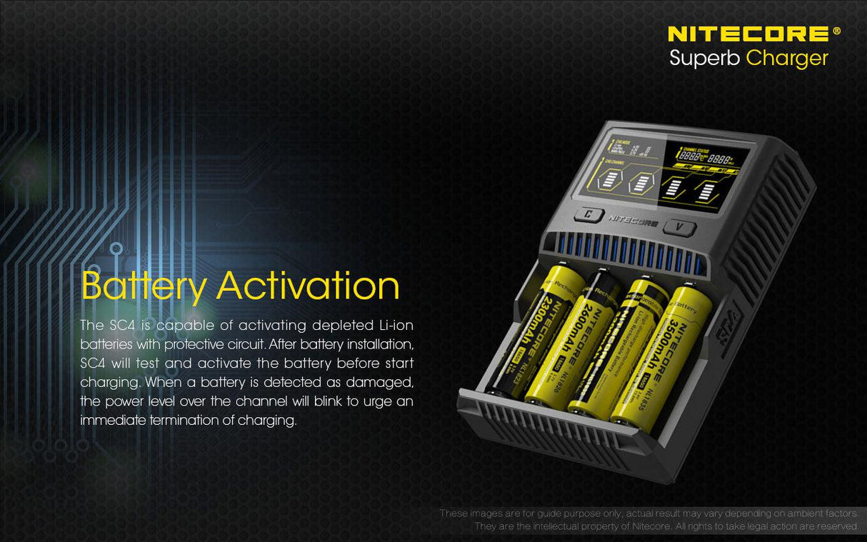 Nitecore SC4 Four Bay Li-ion/NiMH Charger