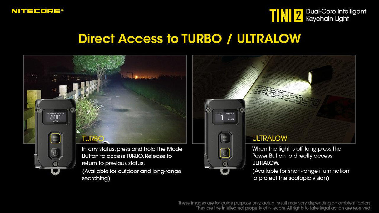 Nitecore TINI 2 Rechargeable LED Key Ring Torch