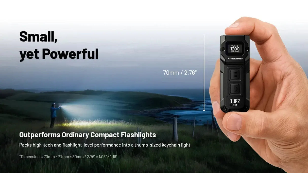 Nitecore TUP2 MCT Rechargeable LED Key Ring Torch