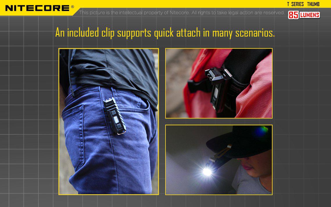 Nitecore Thumb Rechargeable LED Key Ring Torch