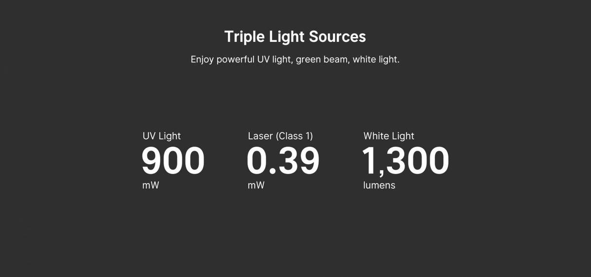 Olight Arkfeld Pro Rechargeable LED Torch, White Light, 365 nm UV & Green Laser