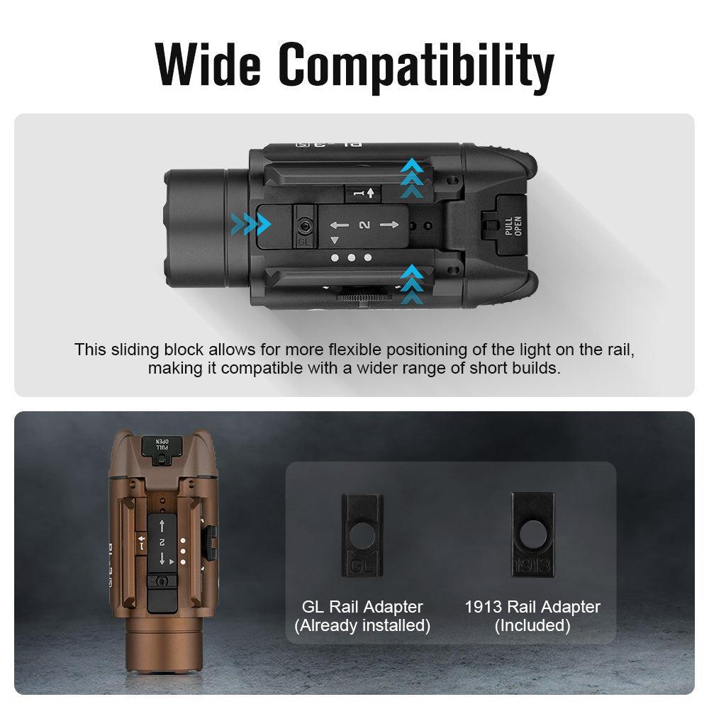 Olight PL-3S Valkyrie Rail Mountable LED Torch