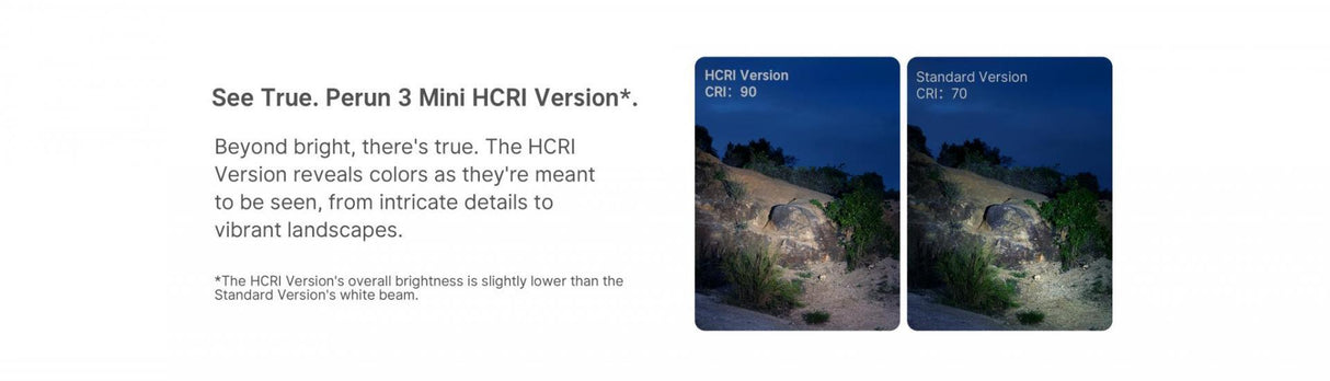 Olight Perun 3 Mini HCRI Rechargeable Versatile LED Head Torch