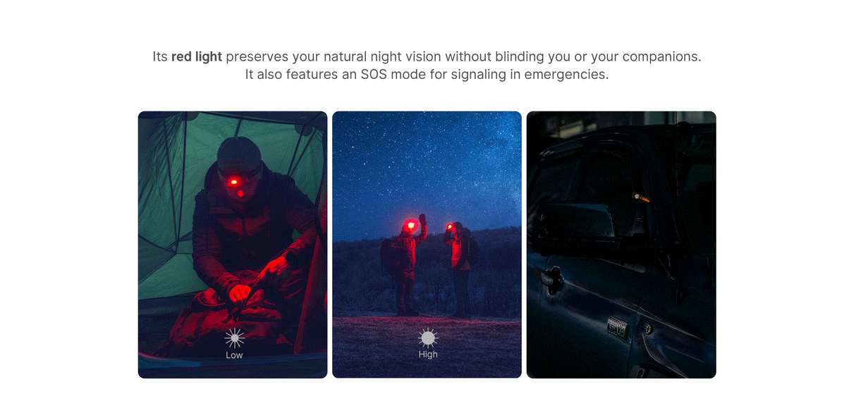 Olight Perun 3 Mini Premium Rechargeable Versatile LED Head Torch with Charging Case