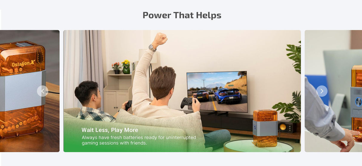 Ostation X 3-in-1 Automatic Rechargeable AA Battery Charger