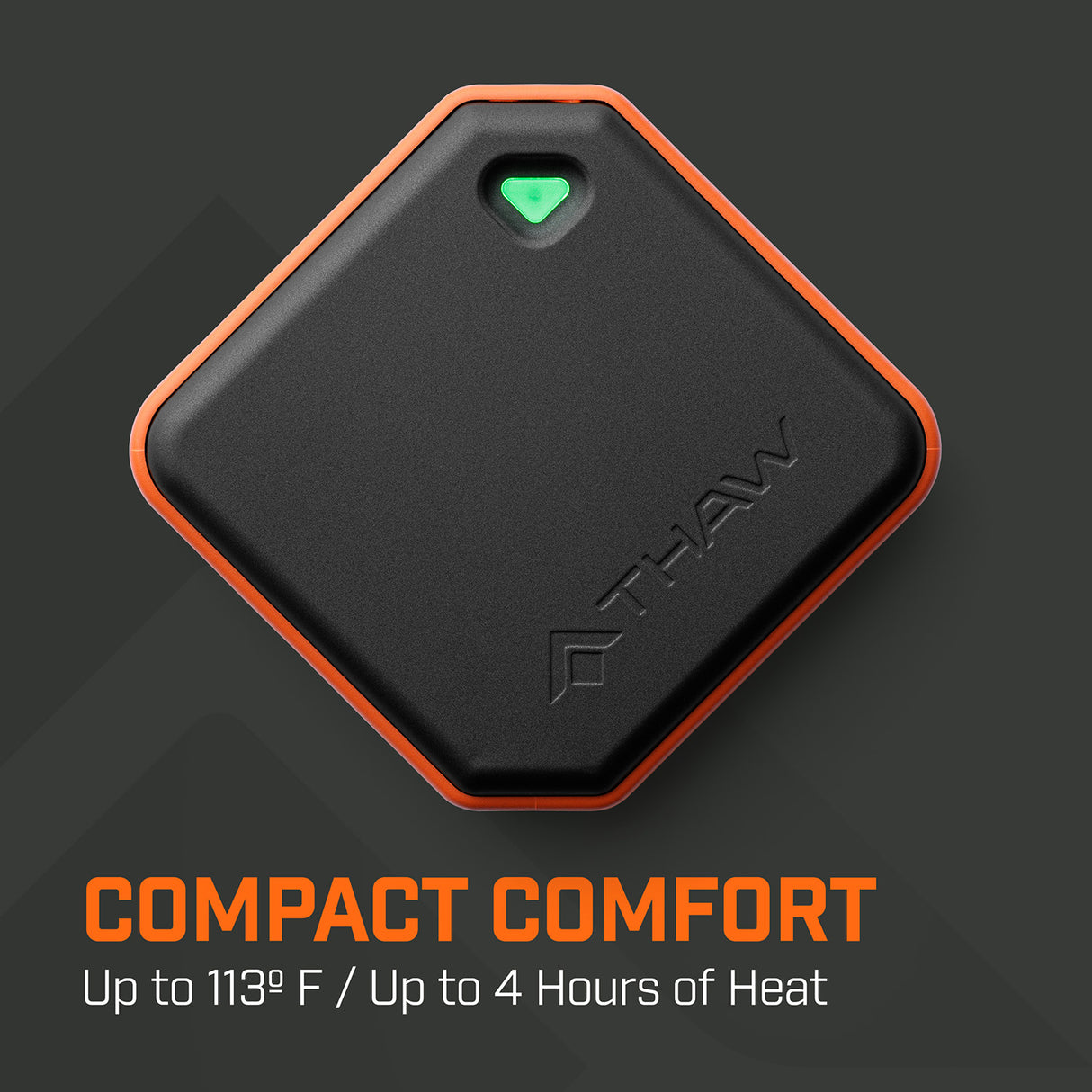 THAW 2K RC Rechargeable Hand Warmers with Integrated LED Light (Pack of 2)