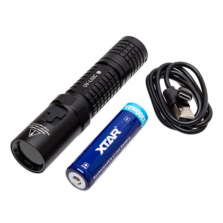 Tank007 L03C NDT Forensic Ultraviolet Rechargeable LED Torch (365 nm)