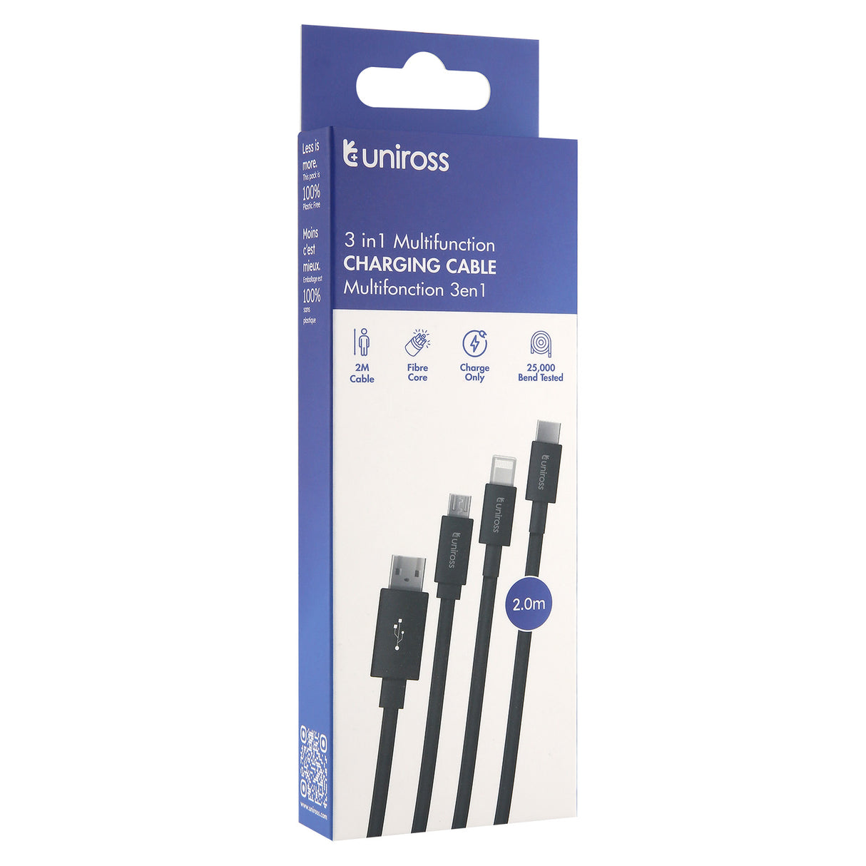 Uniross 3-in-1 Multifunction Charging Cable