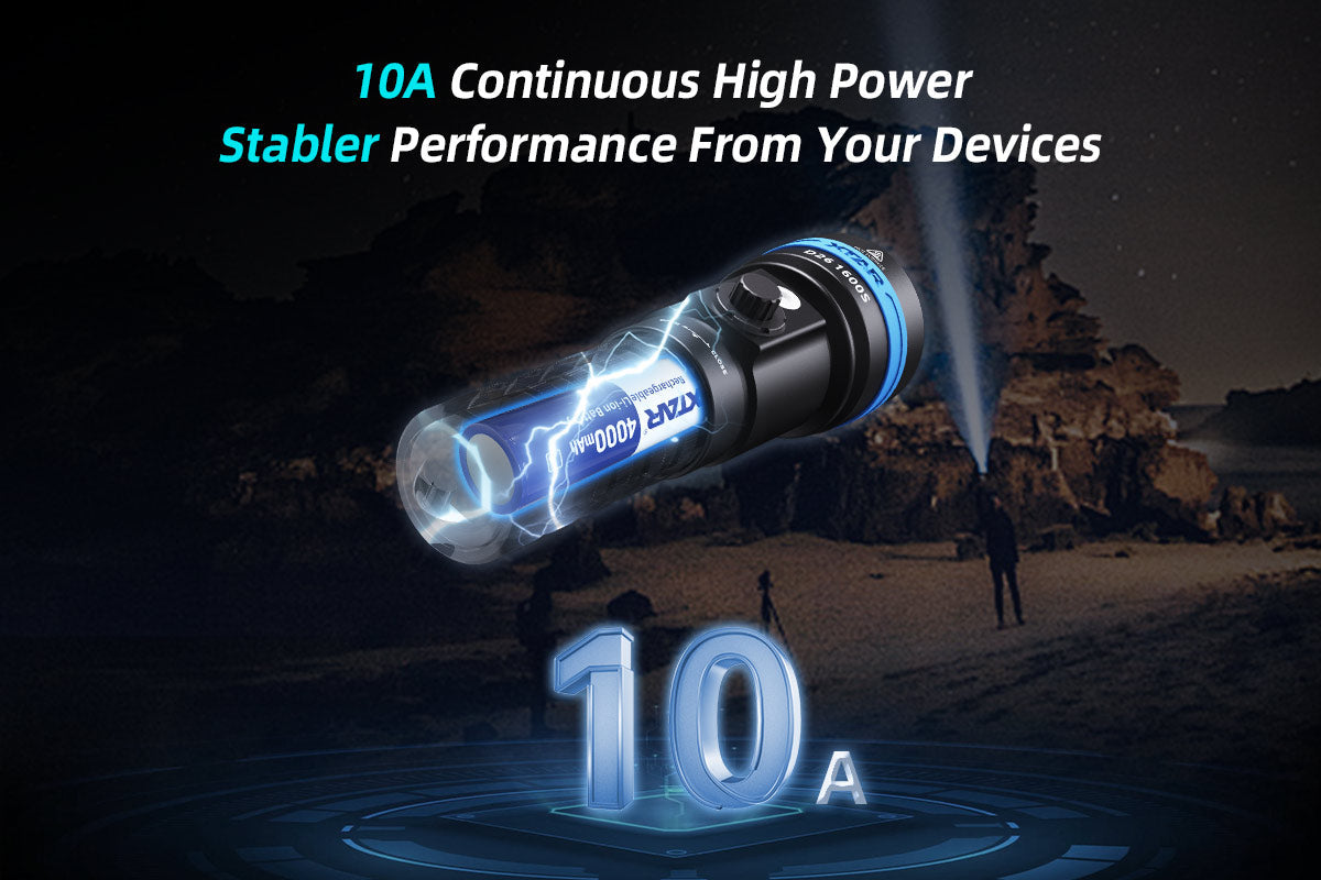 Xtar 18650 3.6 V, 4000 mAh Li-ion Protected Battery