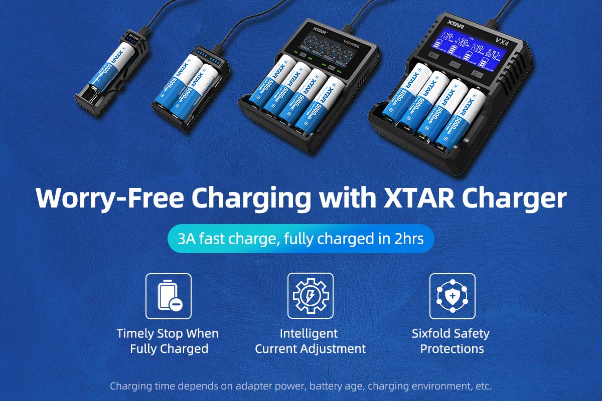 Xtar 21700 5000 mAh 3.6 V Lithium-ion Battery