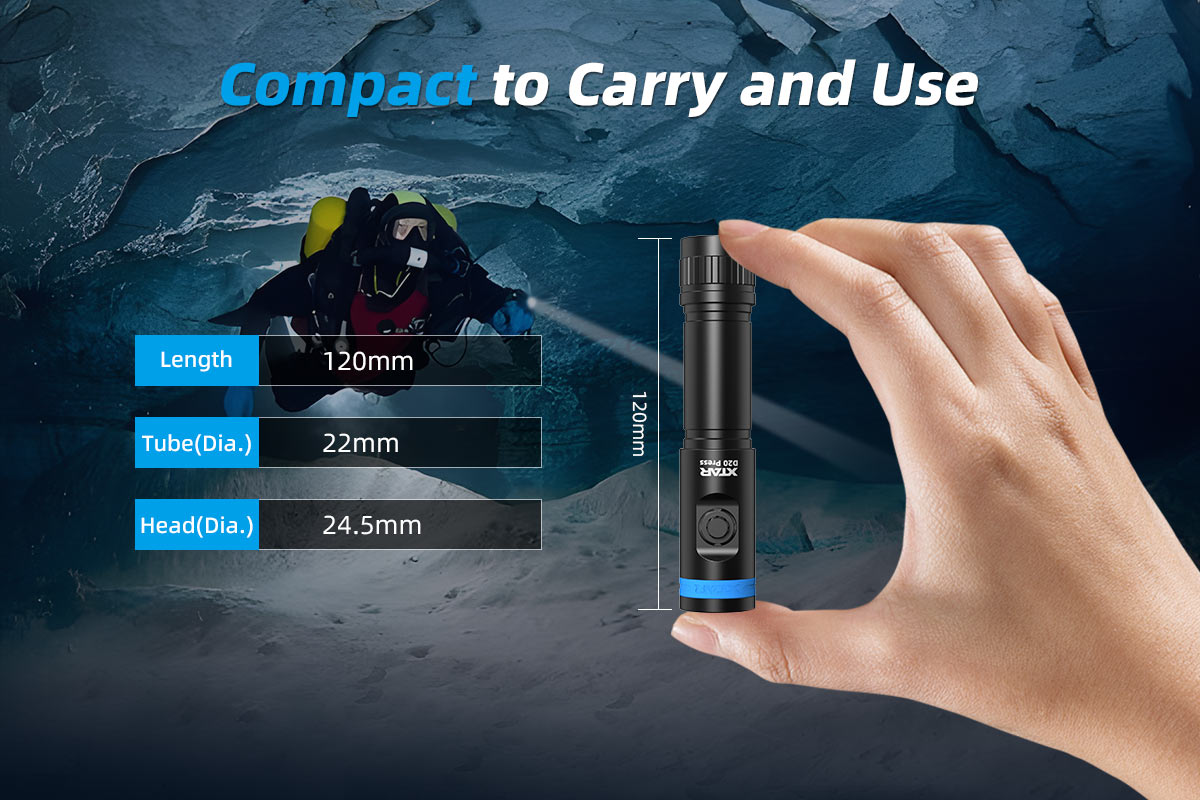 Xtar D20 Press LED Diving Torch Kit