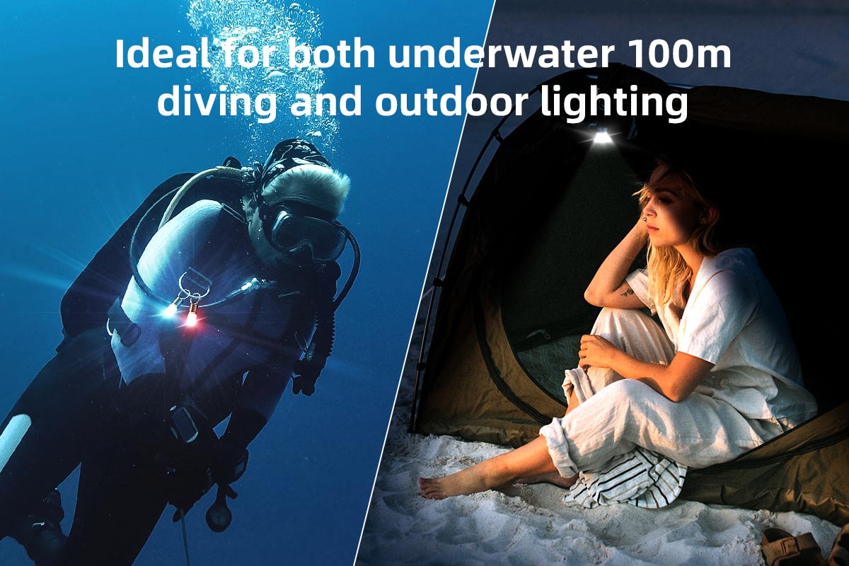 Xtar SD1 Four Colour Mini LED Diving Torch Kit with USB-C Rechargeable Battery