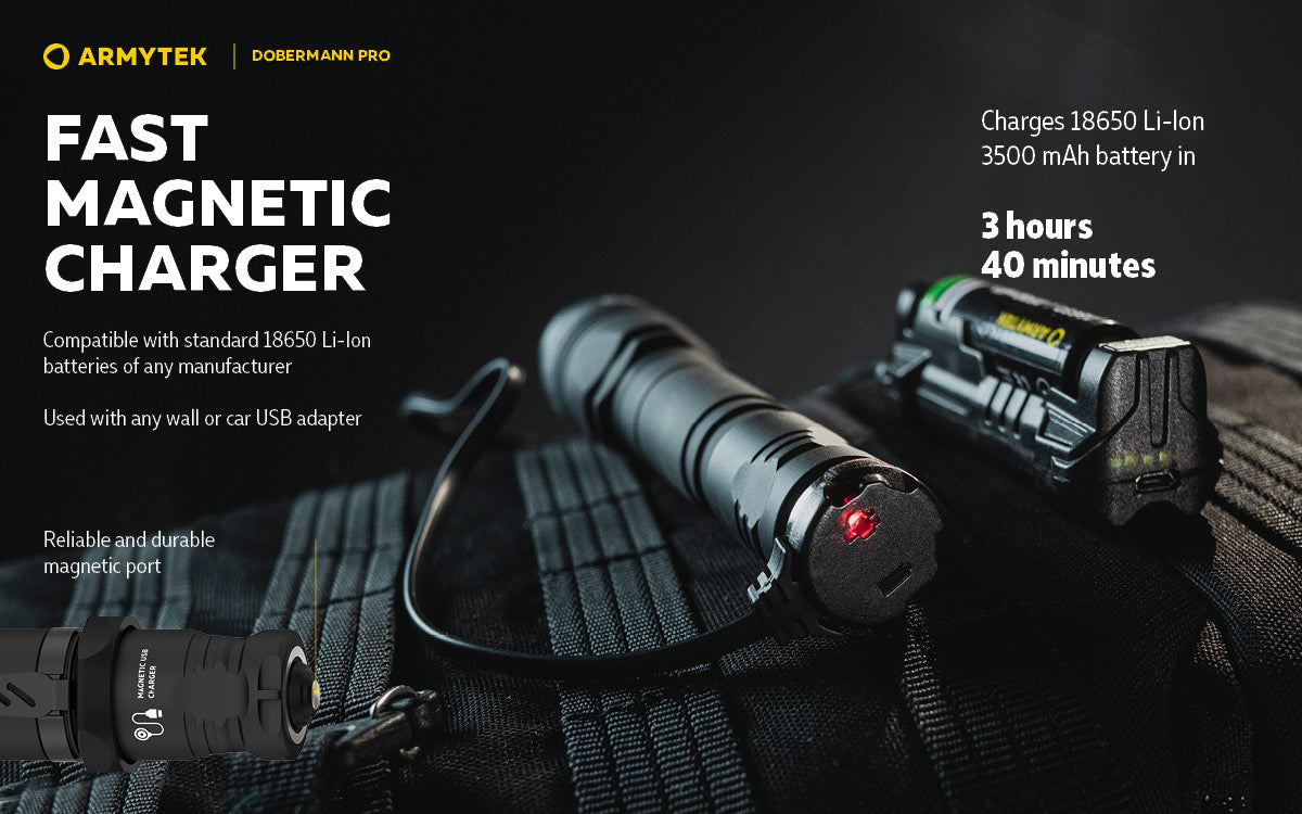 Armytek Doberman Pro Tactical Rechargeable LED Torch