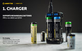 Armytek Handy C2 VE Dual Bay Lithium-ion Battery Charger