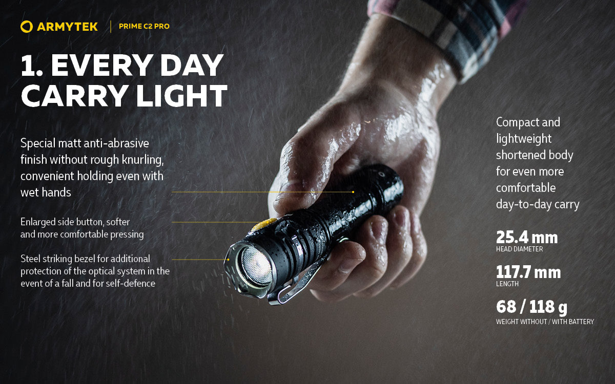 Armytek Prime C2 Pro EDC Rechargeable LED Torch