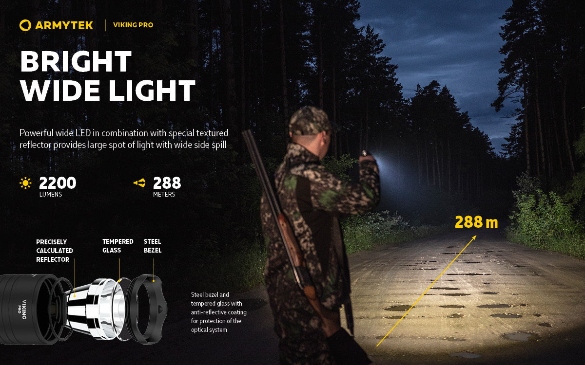 Armytek Viking Pro Tactical Rechargeable LED Torch