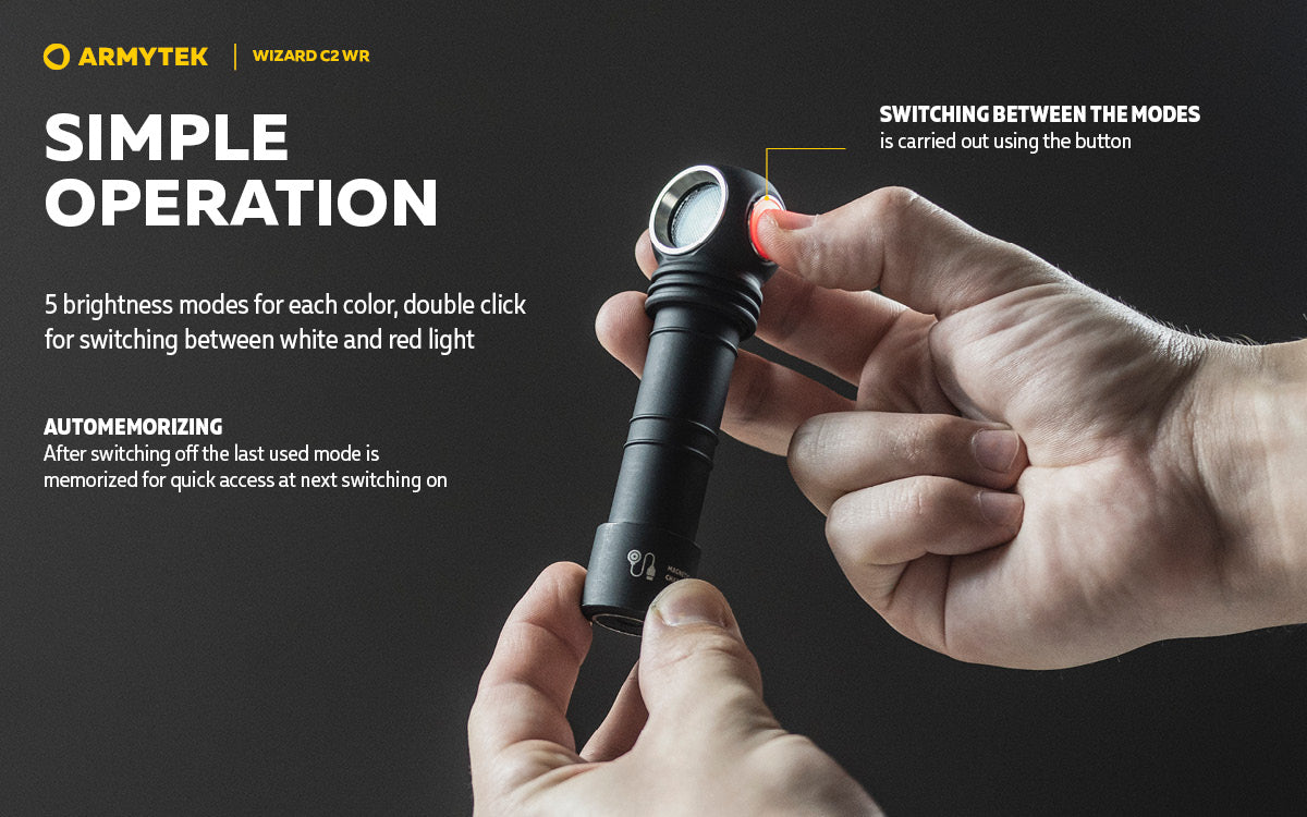 Armytek Wizard C2 WR Multipurpose Rechargeable LED Torch