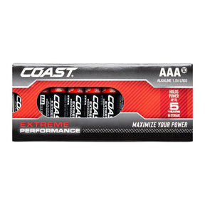 Coast Extreme Performance AAA Alkaline Batteries (Pack of 10)
