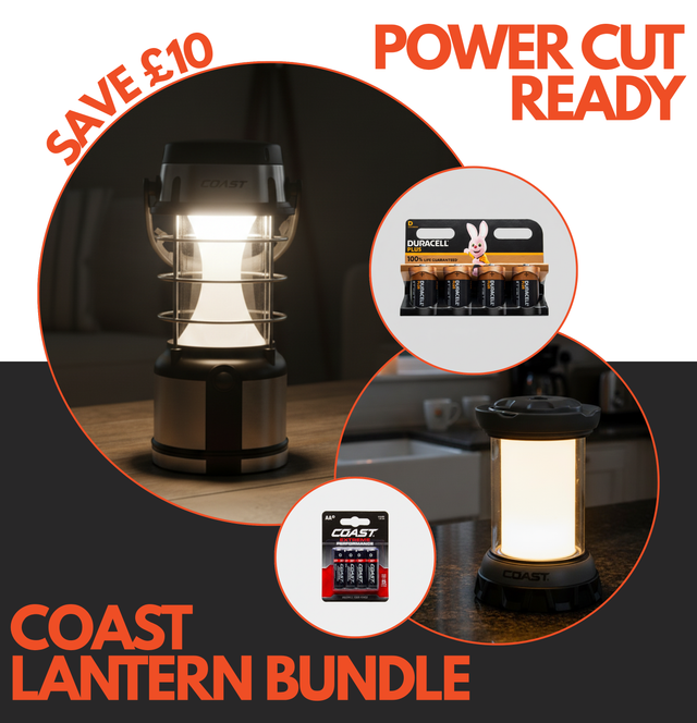 Coast LED Lantern & Alkaline Battery Bundle