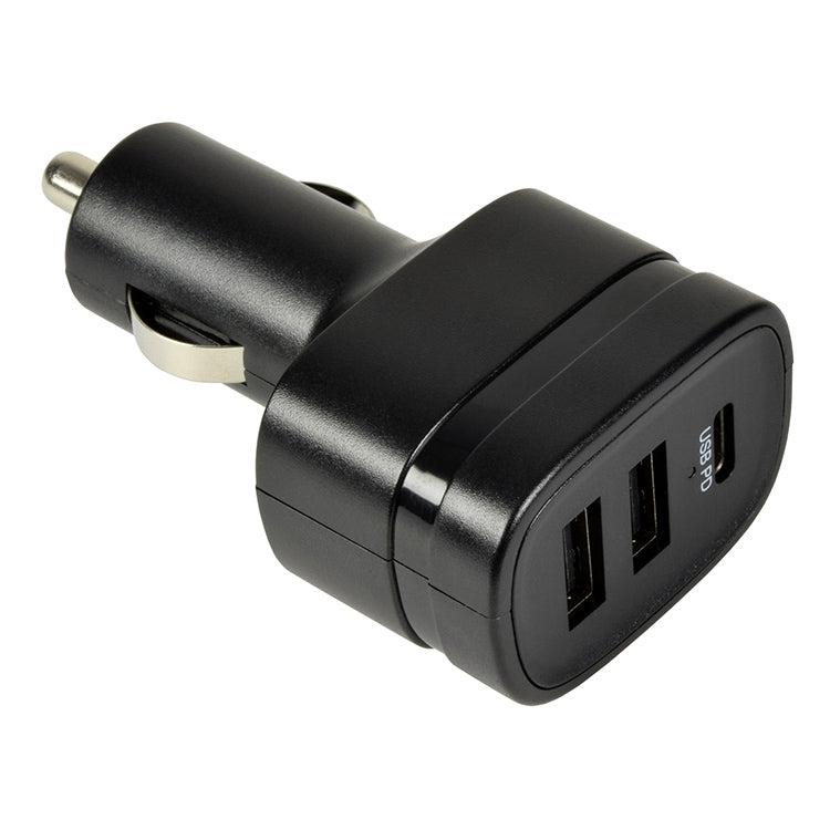 Dual USB-A port and Single USB-C port Car Charger Adaptor – Torch Direct  Limited