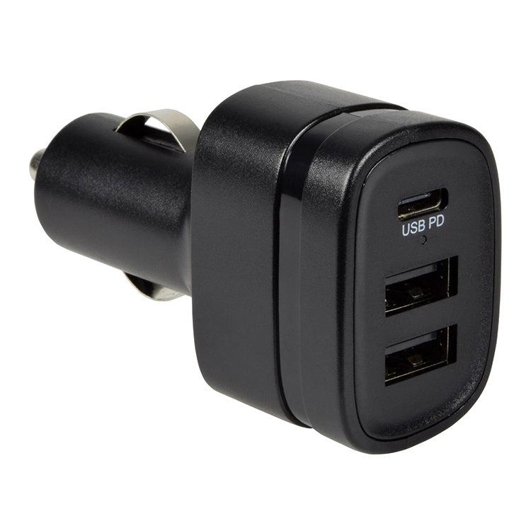 Dual USB-A port and Single USB-C port Car Charger Adaptor – Torch Direct  Limited