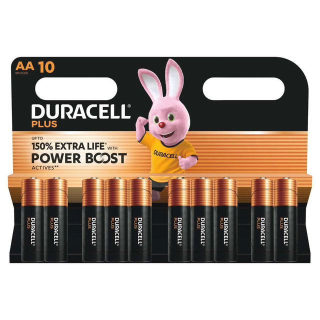 Duracell AA Plus Power With Power Boost Actives (Pack of 10)