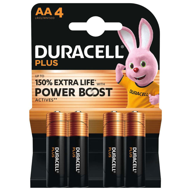 Duracell AA Plus Power With Power Boost Actives (Pack of 4)