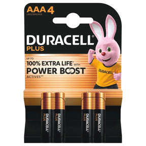 Duracell AAA Plus Power With Power Boost Actives (Pack of 4)