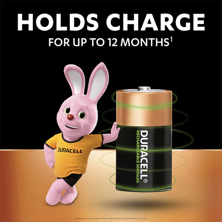 Duracell C 3000 mAh Rechargeable NiMH Batteries