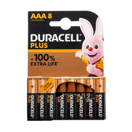 Duracell Plus AAA Alkaline Batteries (8 Pack)