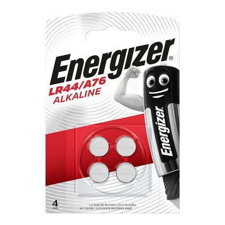 Energizer LR44/A76 Alkaline Battery (Pack of 4)