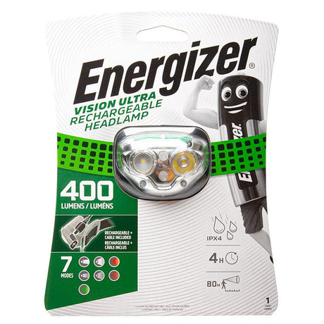 Energizer Vision Ultra Rechargeable LED Head Torch
