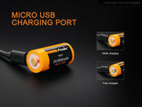 Fenix 16340 USB Rechargeable High Discharge 700 mAh Li-ion Protected Battery