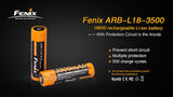 Fenix 18650 3.6 V, 3500 mAh Li-ion Protected Battery