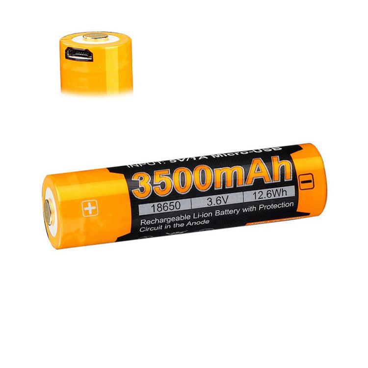 Fenix 18650 USB Rechargeable 3500 mAh Li-ion Protected Battery