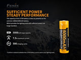 Fenix 21700 5000 mAh Li-ion Protected Battery