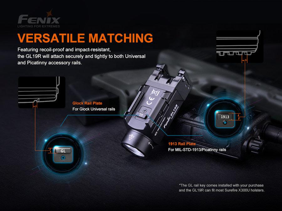 Fenix GL19R Rechargeable LED Weapon Light
