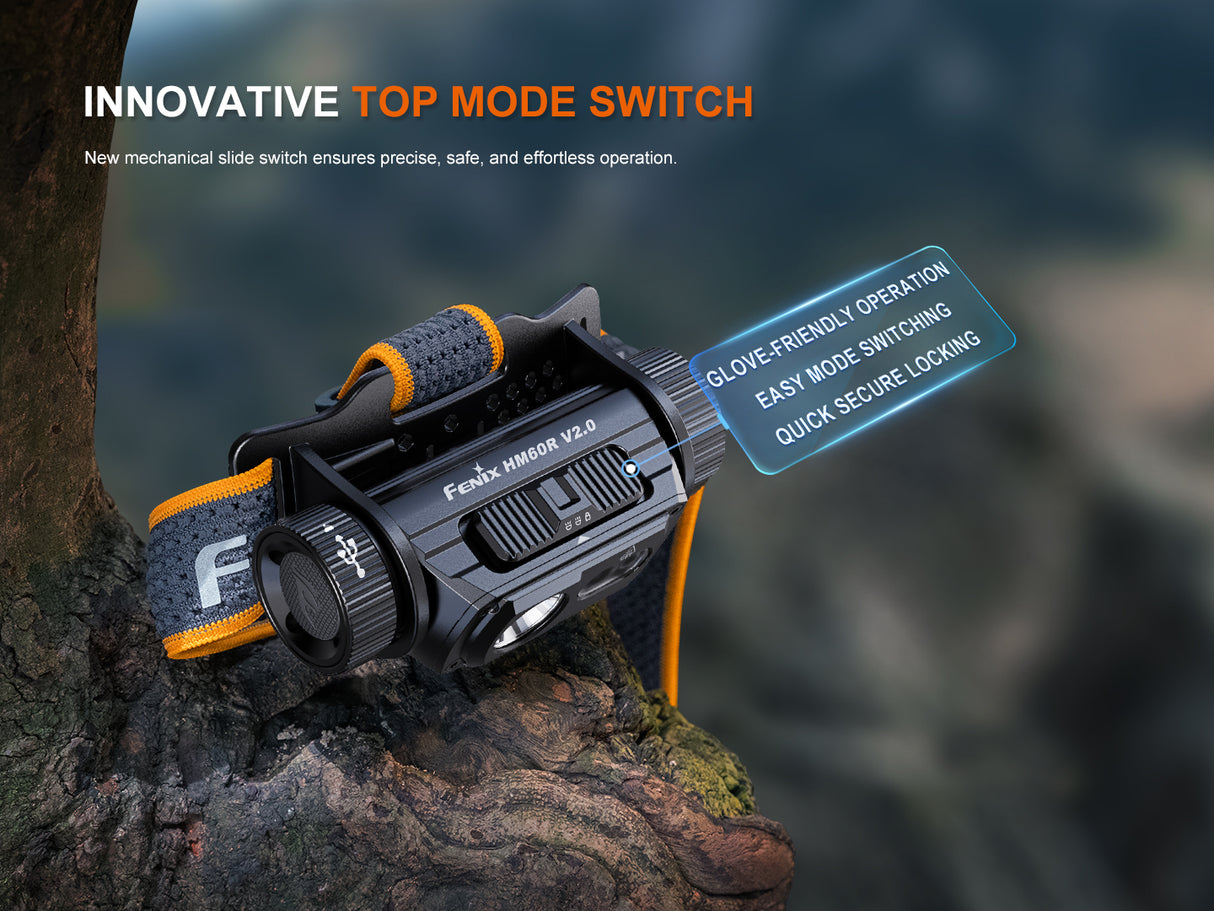 Fenix HM60R V2.0 Rechargeable LED Head Torch