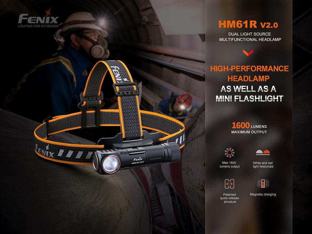 Fenix HM61R V2.0 Rechargeable LED Head Torch