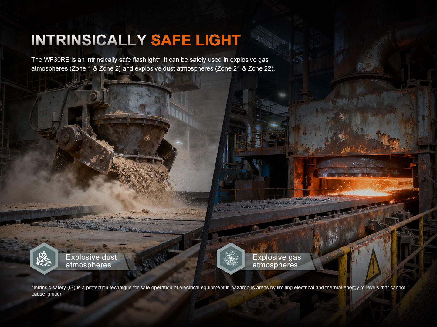 Fenix WF30RE 2025 ATEX Intrinsically Safe LED Torch – Torch Direct