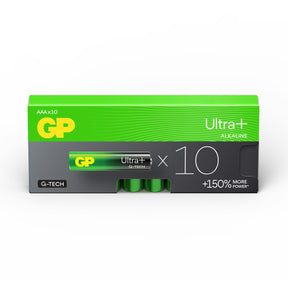 GP Ultra Plus G-Tech AAA Alkaline Batteries (Pack of 10)