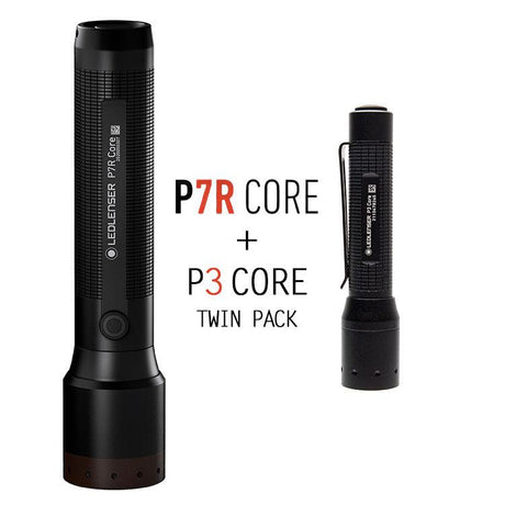 Ledlenser P7R CORE Rechargeable LED Torch + P3 CORE Bundle